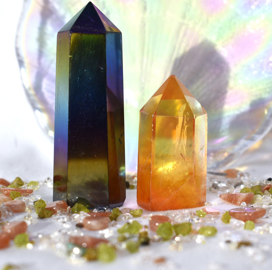 Aura coated Clear Quartz