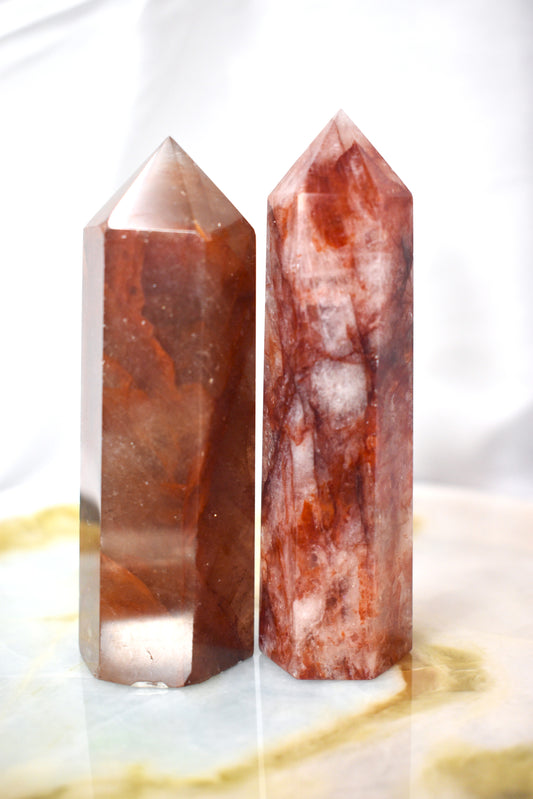 Crystal Fire Quartz Point