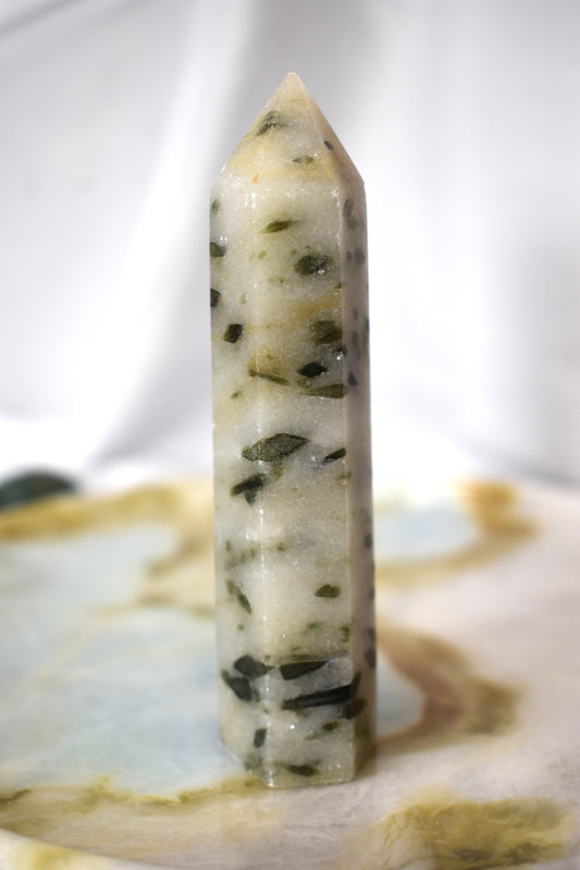 Green Tourmaline Point